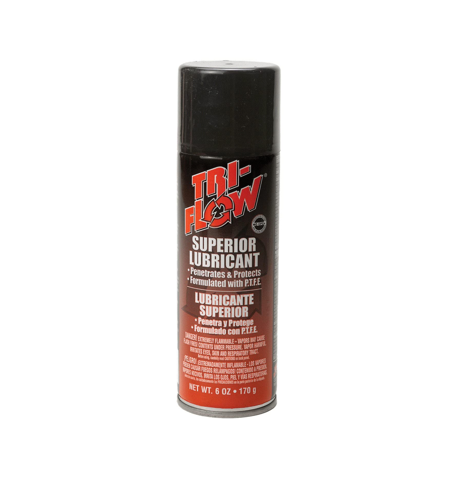 Tri-Flow Teflon Spray Lubricant aerosol can for precise maintenance tasks.
