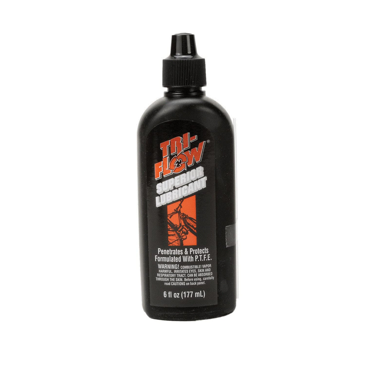 Tri-Flow TF0021060 bottle pour shows controlled lubrication for hard-to-reach parts.