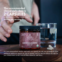 TRIBE ORGANICS Organic ashwagandha root extract for a pure, high-potency herbal option.