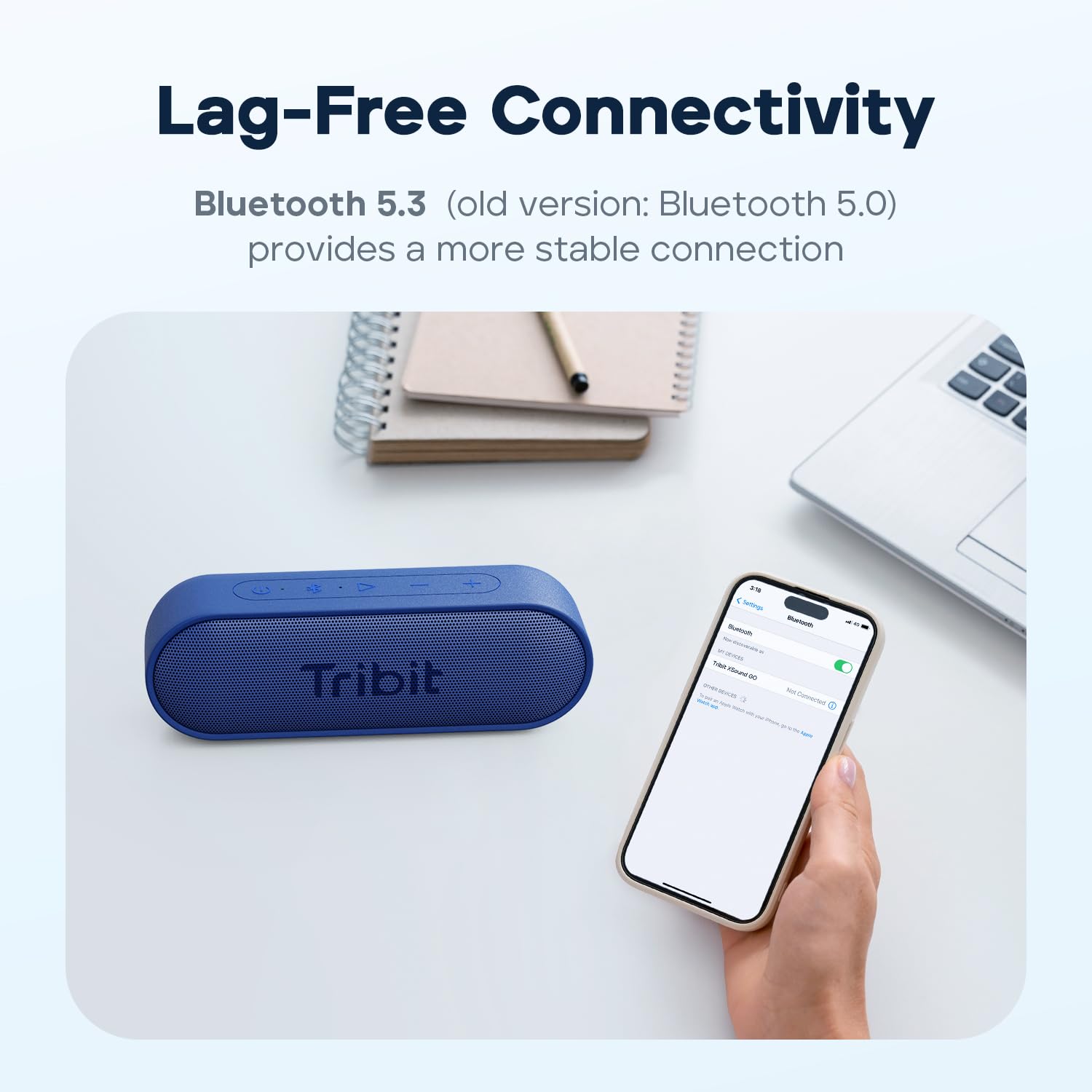 Tribit XSound Go supports TWS pairing to double the sound