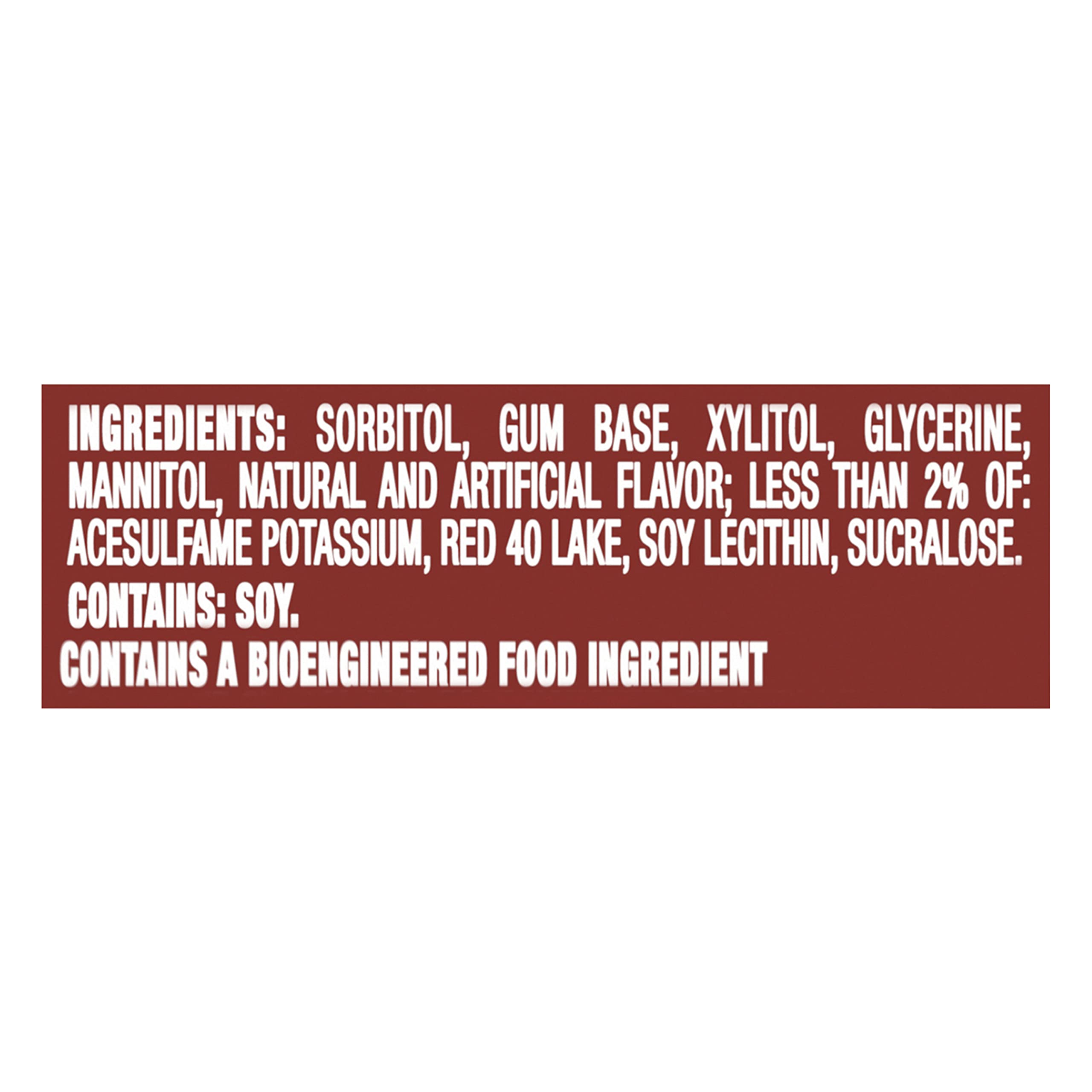 Trident Cinnamon Sugar Free Gum delivers 168 pieces for bulk stocking.