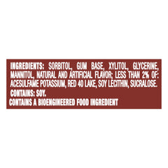 Trident Cinnamon Sugar Free Gum delivers 168 pieces for bulk stocking.