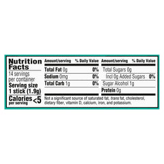 Trident Minty Sweet Twist gum 14-piece stick, crisp mint flavor after meals.