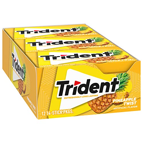 Trident Pineapple Twist gum bulk pack ideal for offices and events.