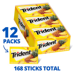 Trident Pineapple Twist gum provides refreshing breath after meals.