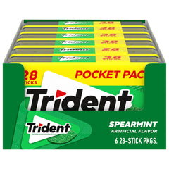 Trident Spearmint pocket pack case for on-the-go freshness.
