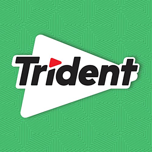 Trident Spearmint Sugar Free Gum pantry storage on shelf.
