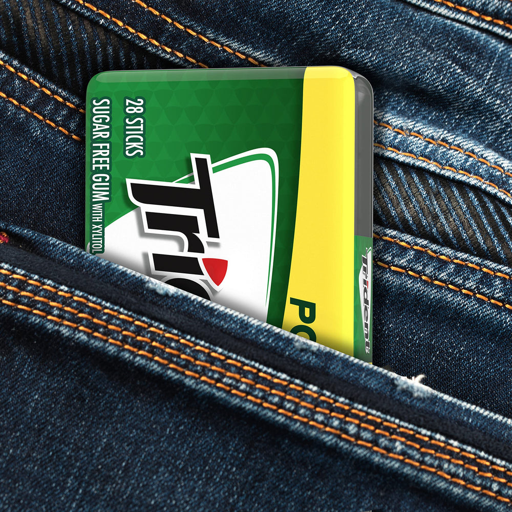 Xylitol ingredient highlight in Trident Spearmint gum.