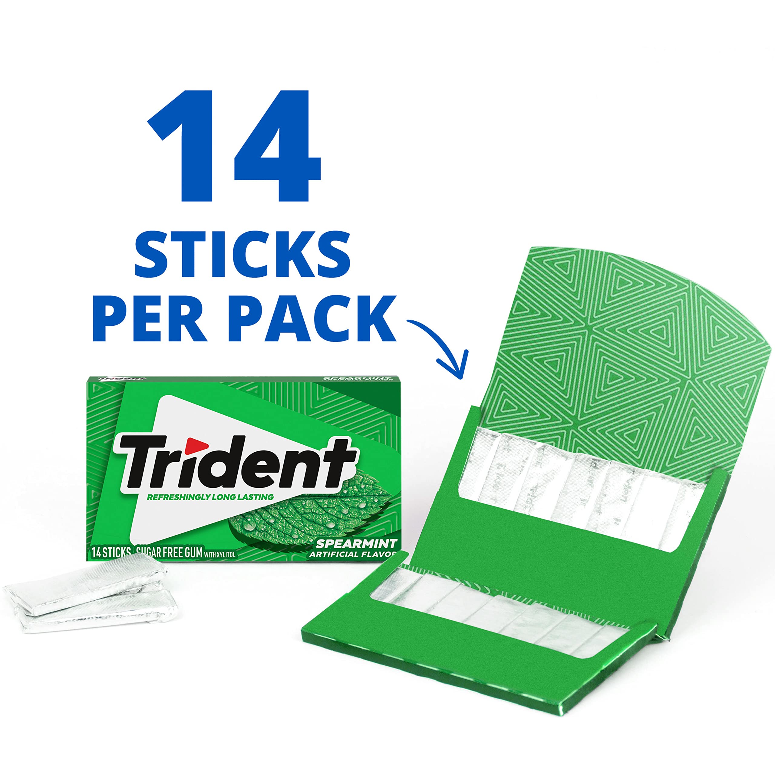 Trident sugar-free gum bulk package display for offices and gifts