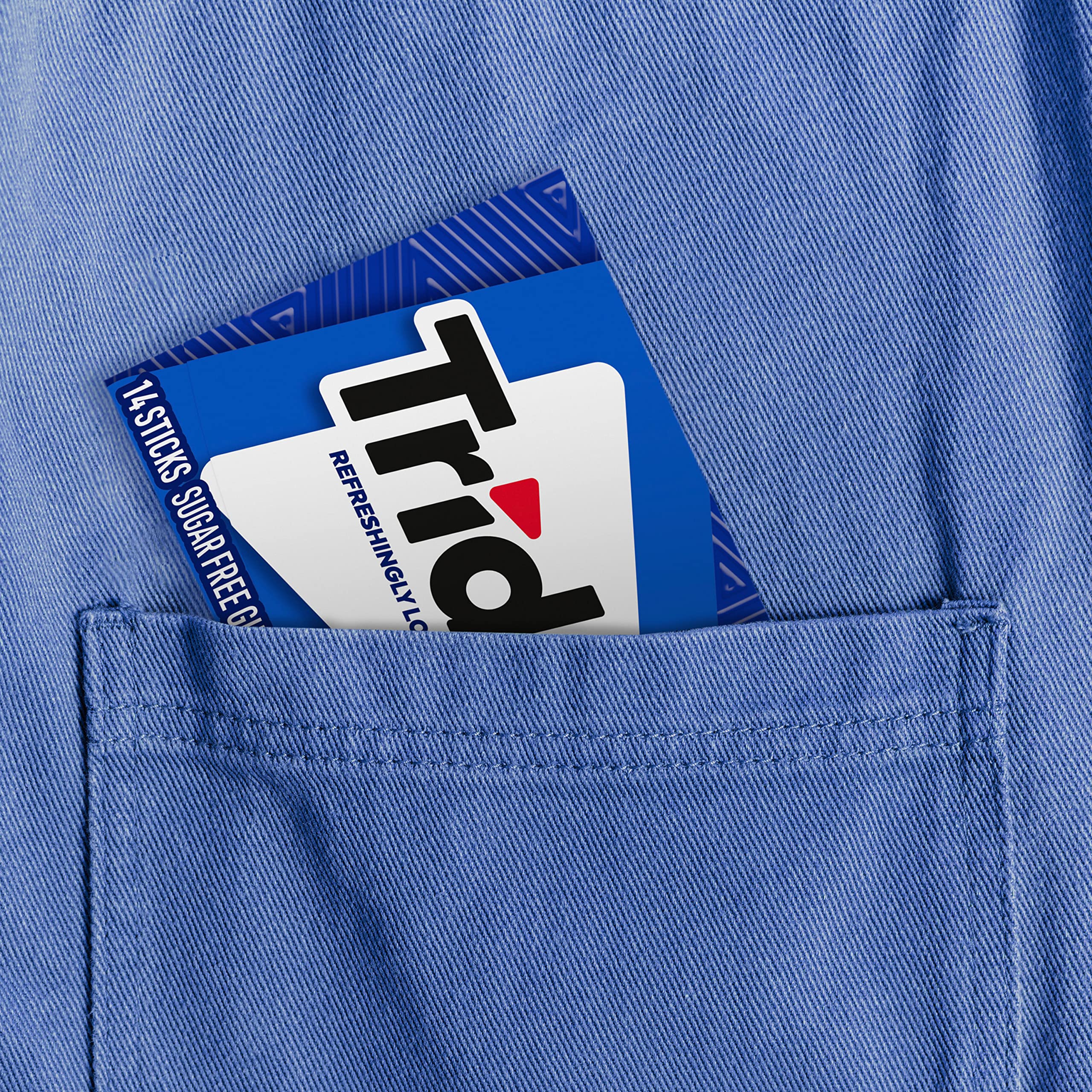 Trident gum in a care package, promoting fresh breath