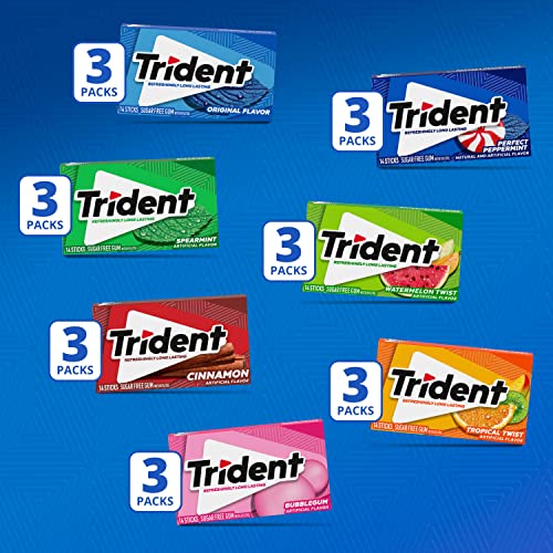 Trident sugar-free gum care-package pack makes a thoughtful gift or party favor.