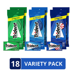 Trident sugar-free gum perfect peppermint pack for quick breath refresh