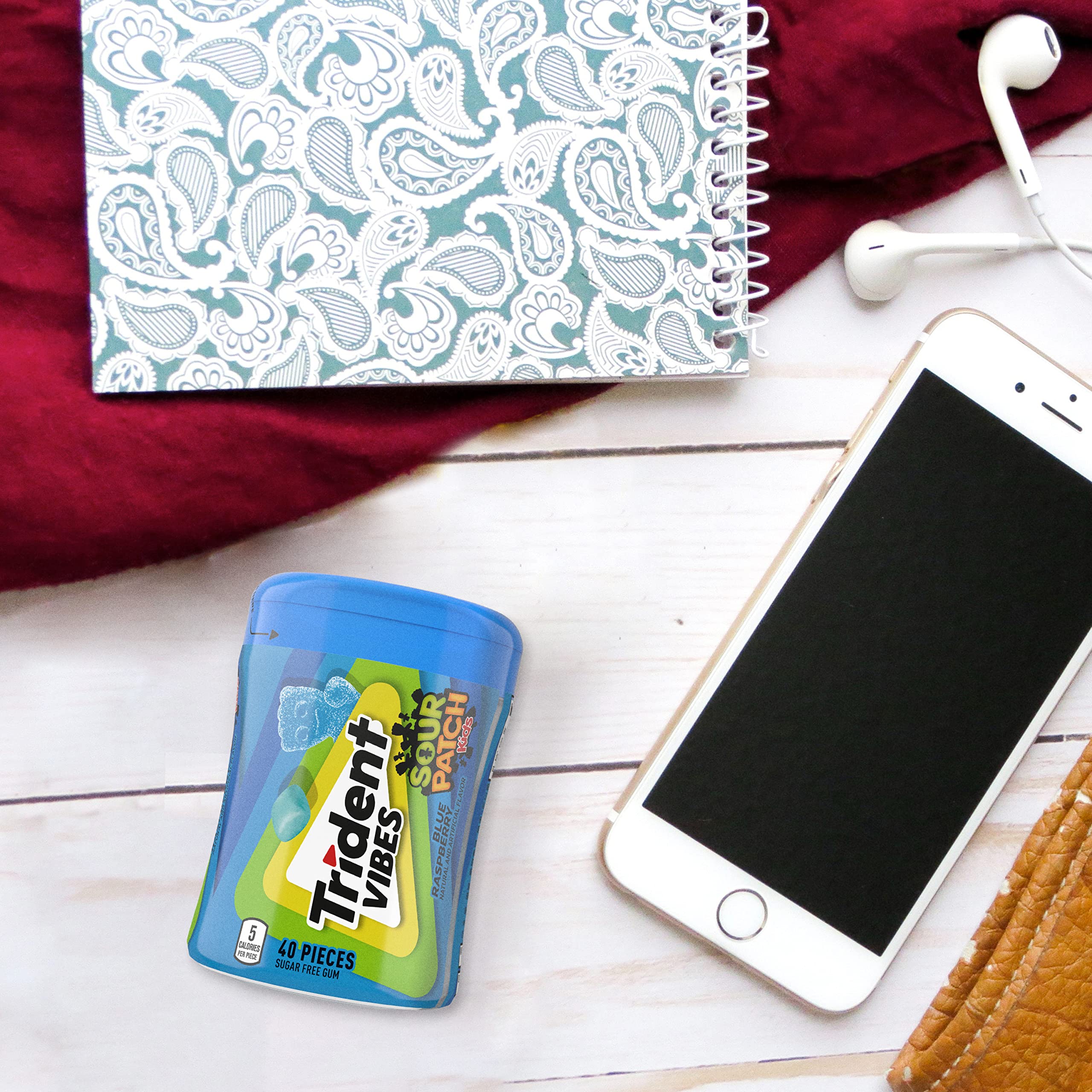 Desk-friendly Trident Vibes bottle for quick refreshment during work.