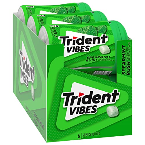 Pocket-friendly Trident Vibes gum for quick breath refresh.