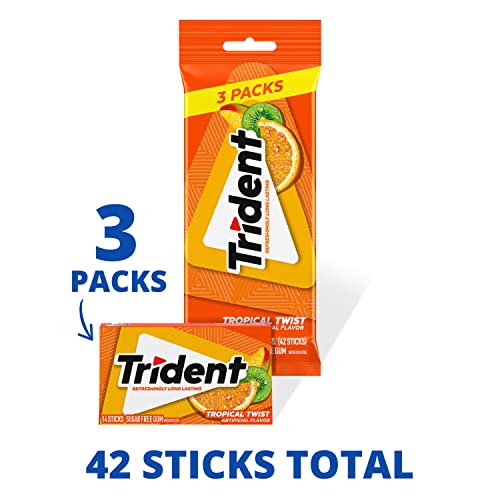 Trident Watermelon Twist pack ready to stash in a bag