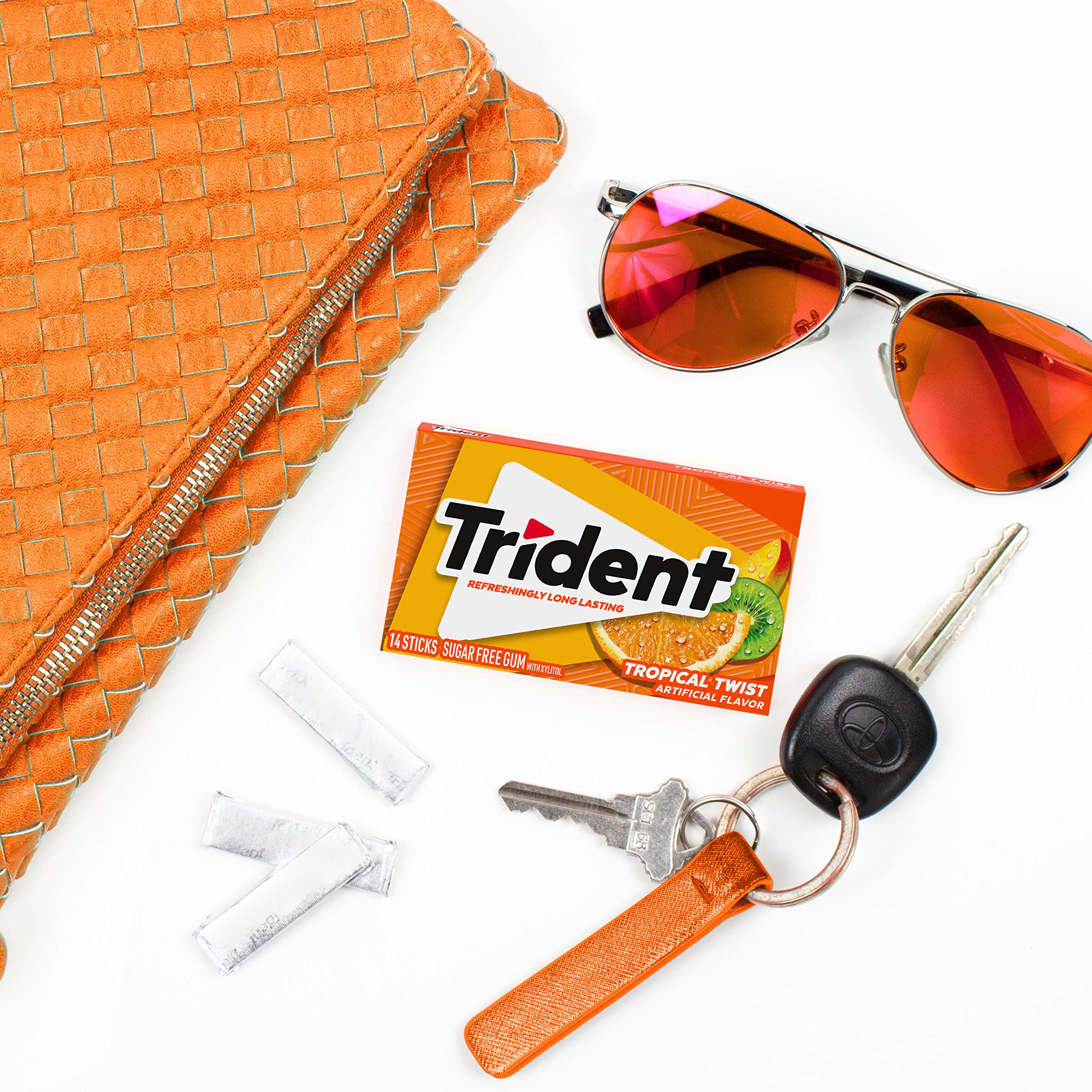 Trident Watermelon Twist packaging on shelf for easy grab-and-go