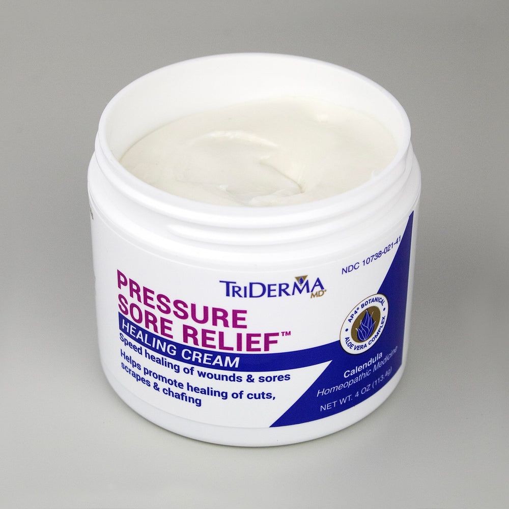 TriDerma MD nurse care scene emphasizes use by caregivers for bed sore prevention