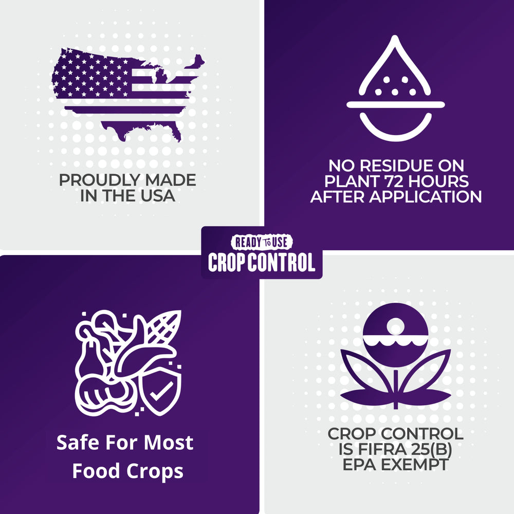 Trifecta Crop Control used in outdoor garden for pest protection.