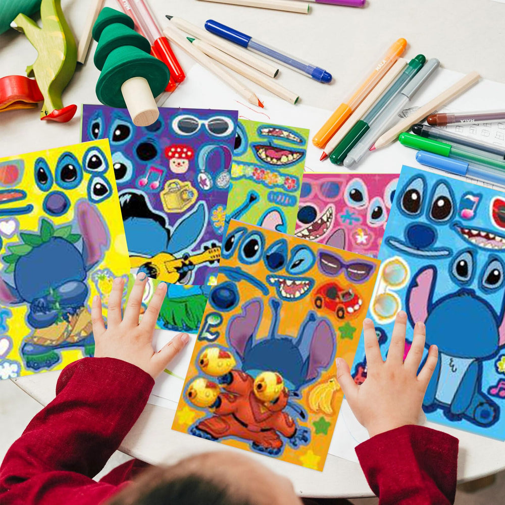 Trifoot interchangeable-expression pieces enable mix-and-match fun.