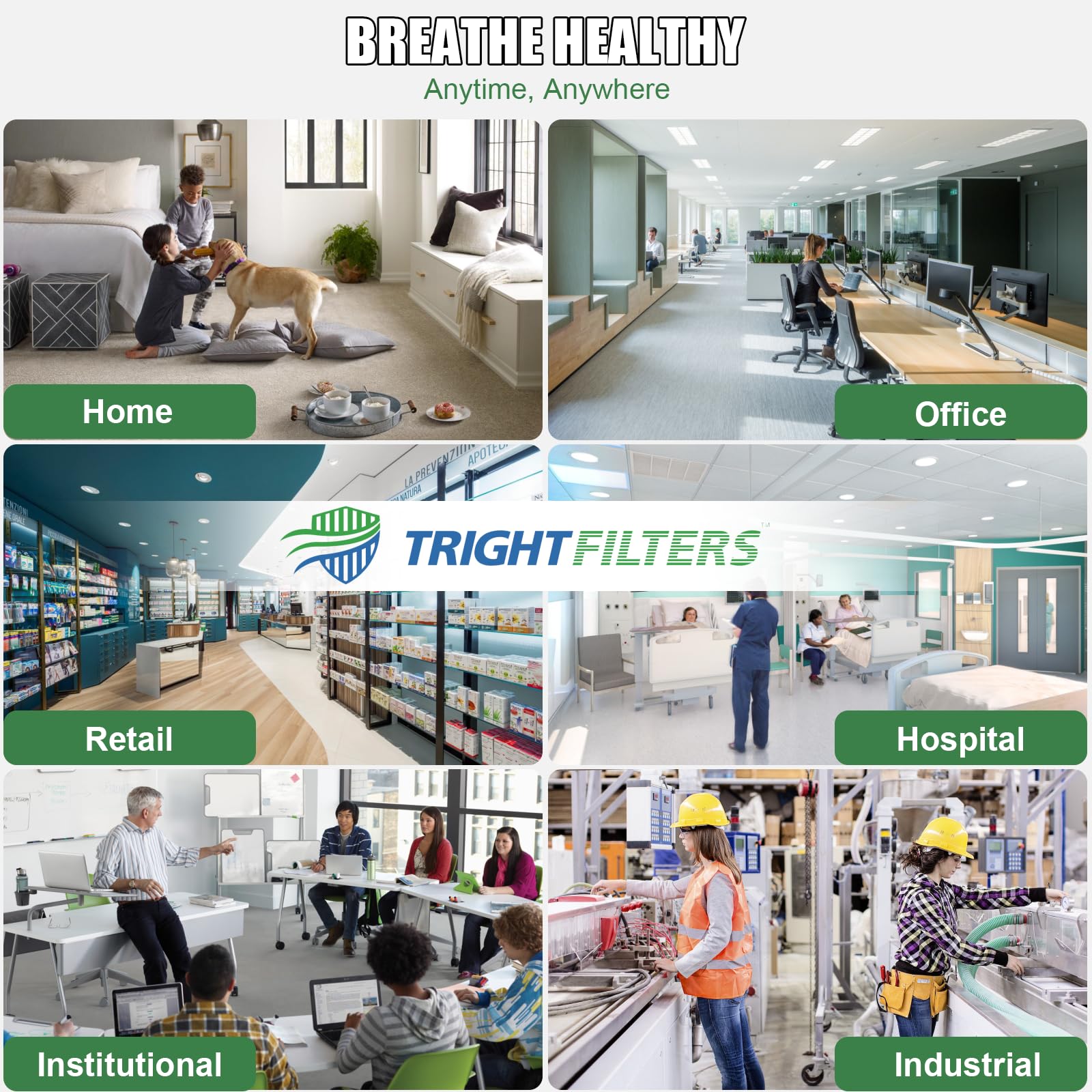 TRIGHTFILTERS compact design highlights space-saving form factor