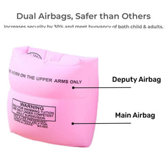 Inflating TRIIFON arm floaties for easy use