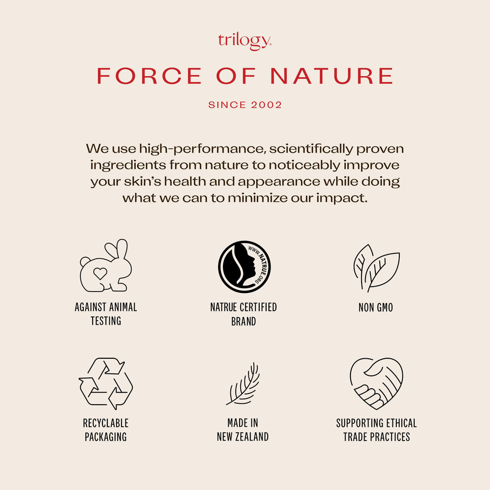 Trilogy Rosehip Oil anti-aging benefits potential with two to three drops