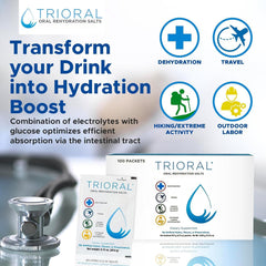 TRIORAL packets on-the-go for travel gym sessions and outdoor adventures