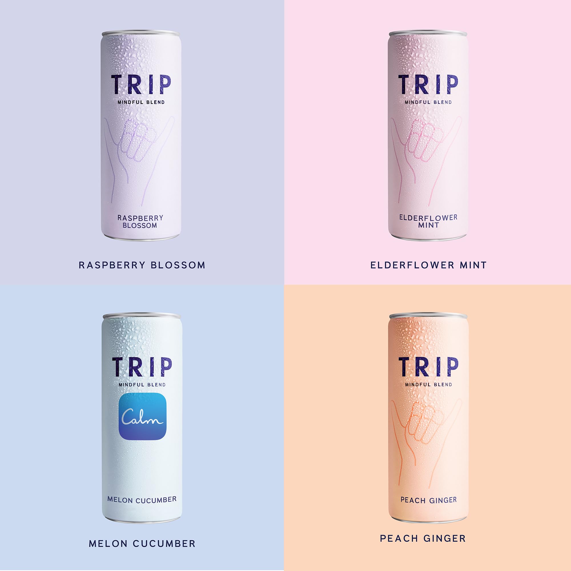 TRIP Mindful Blend Melon Cucumber can for a crisp, flavorful non-alcoholic option.