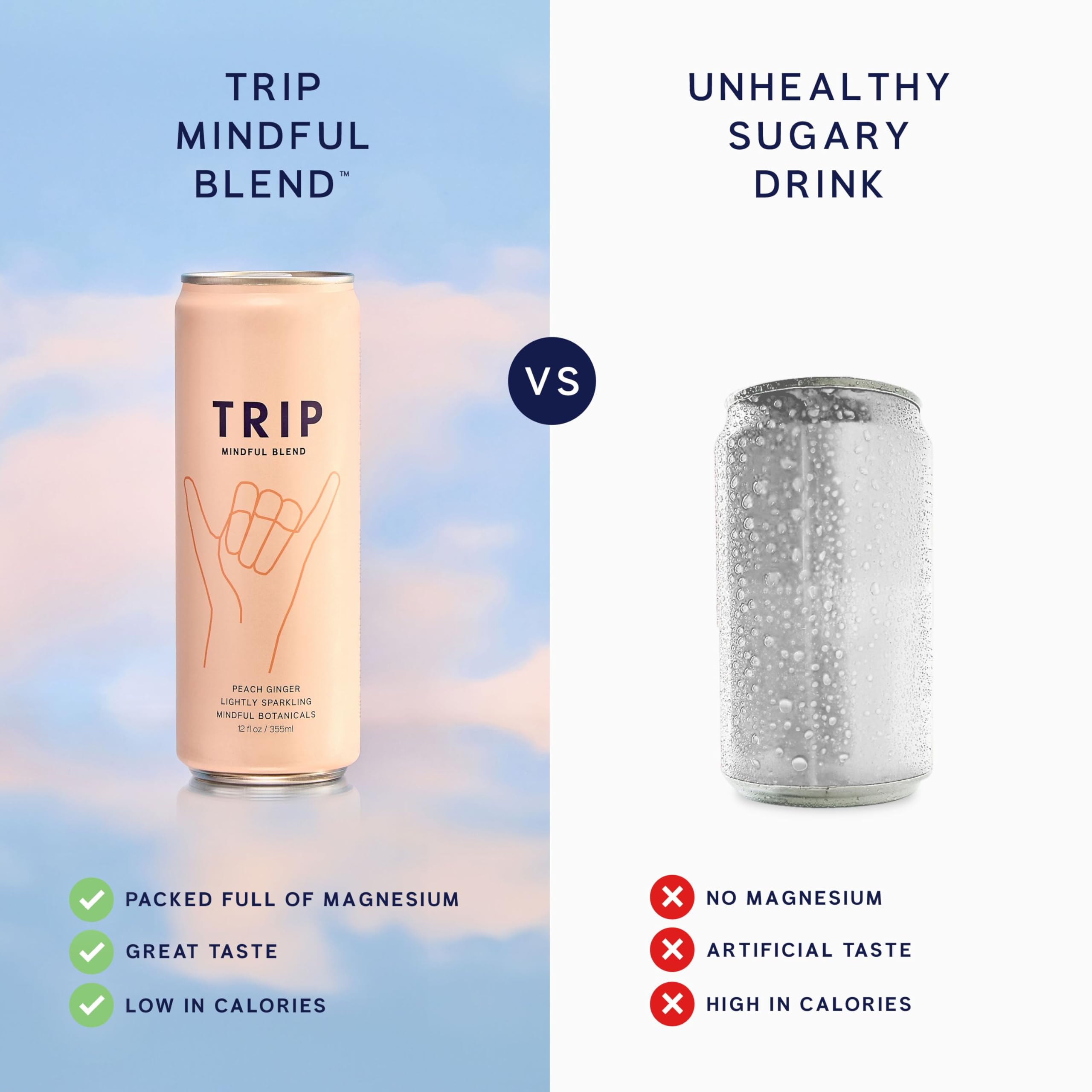 TRIP Great Taste Award stamp on can indicating premium flavor