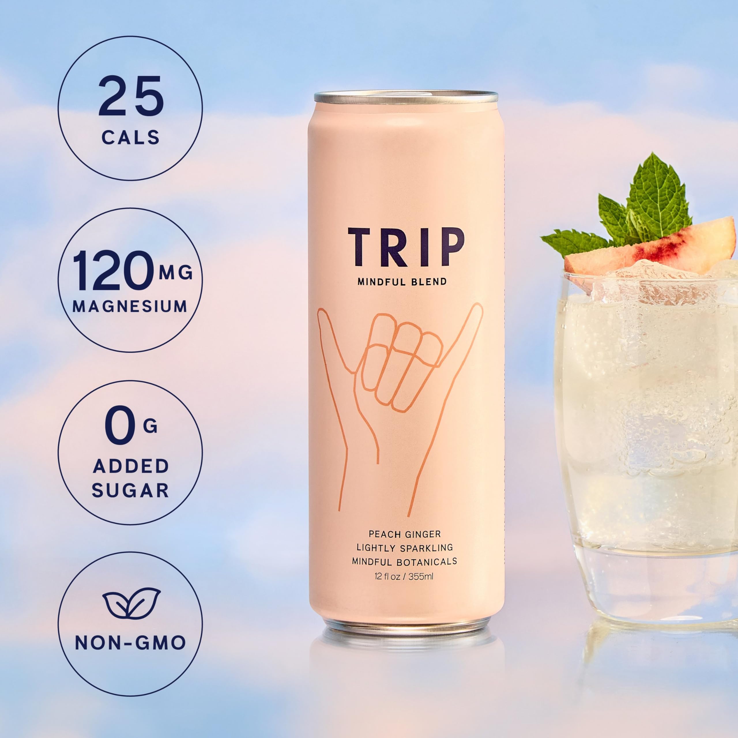 TRIP pour into a glass showing fine fizz and balance