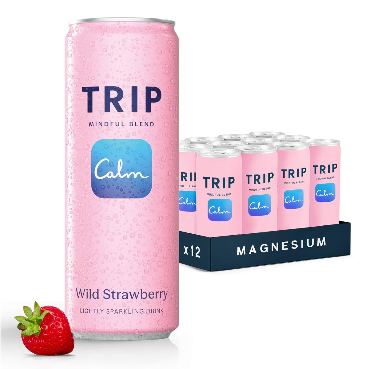 TRIP Wild Strawberry can ready for a refreshing, low-calorie pick-me-up.