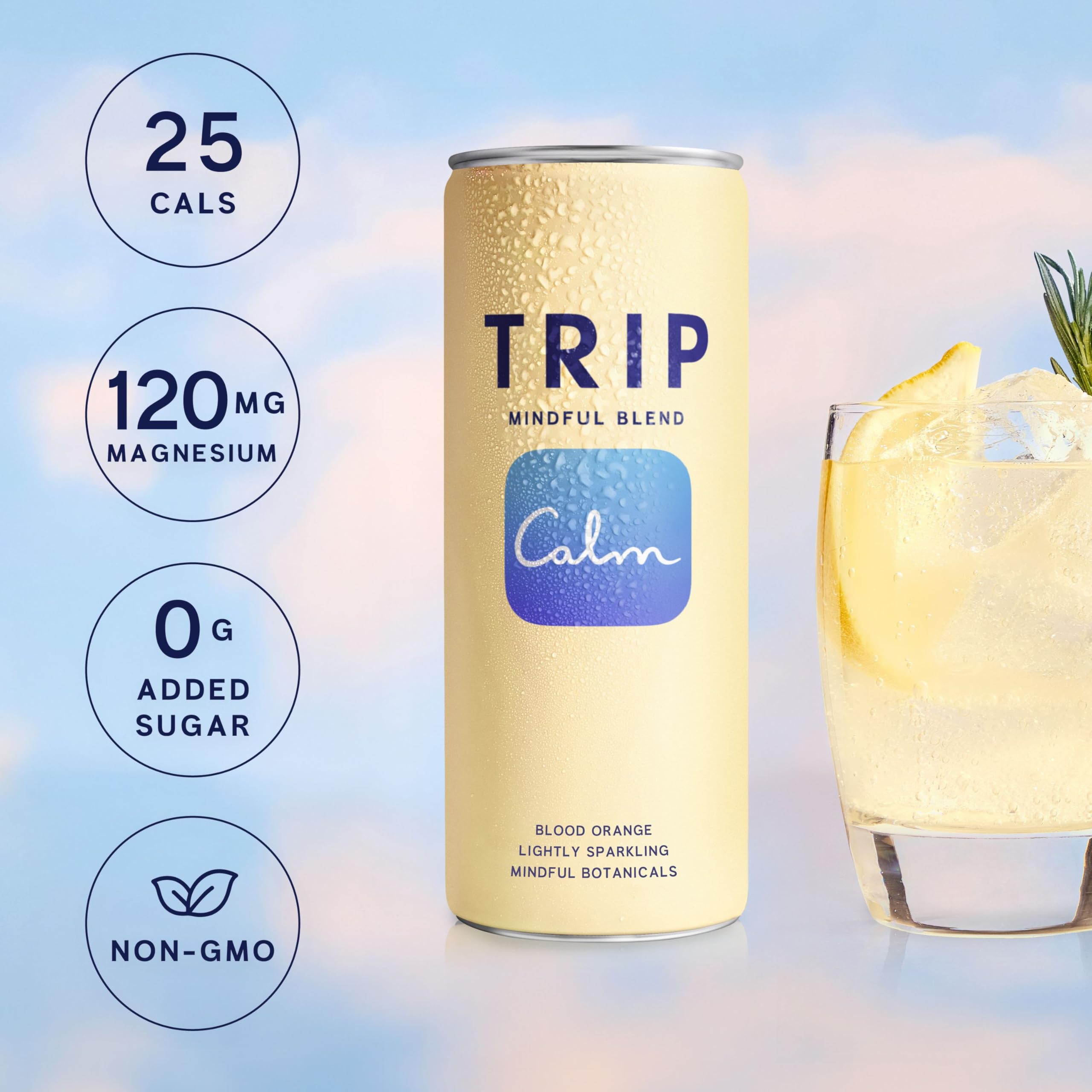 TRIP Glass pour captures crisp, refreshing finish.