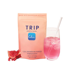 TRIP magnesium glycinate powder bottle for daily wellness.