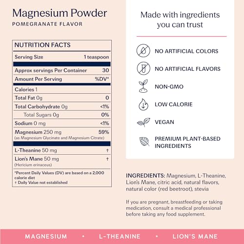 TRIP magnesium powder beside glass suggesting a revitalizing ritual.