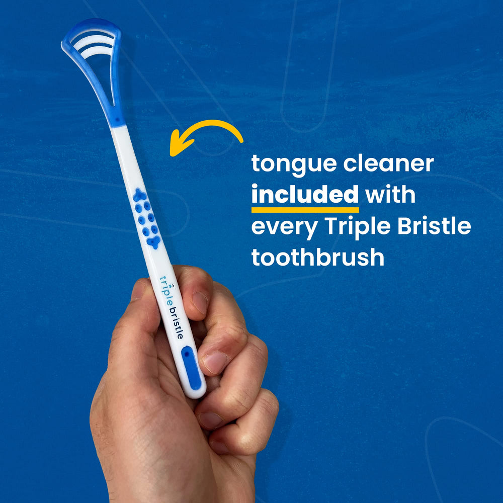 Triple Bristle GO dentist-created design endorsed by professionals.