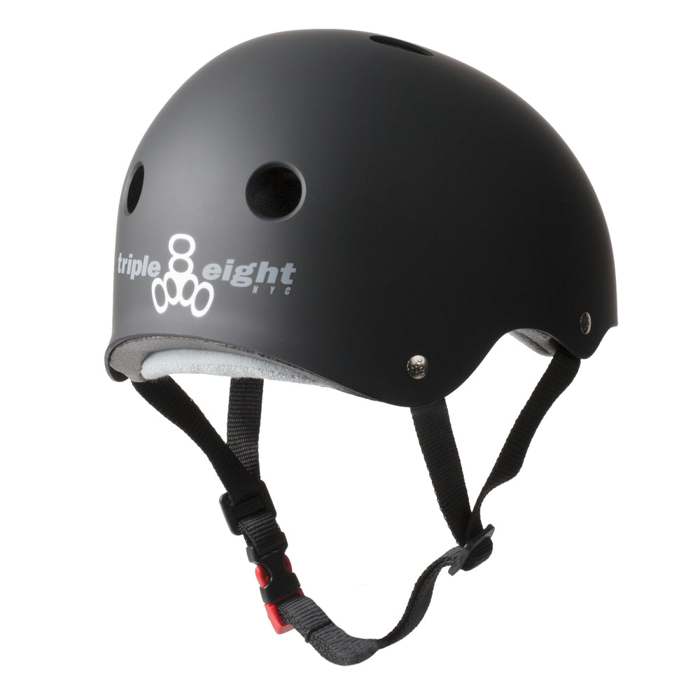 Interior padding of Triple Eight Sweatsaver helmet demonstrating snug break-in fit.