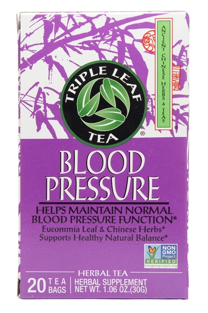 Triple Leaf Tea Blood Pressure tea bags in box for daily use