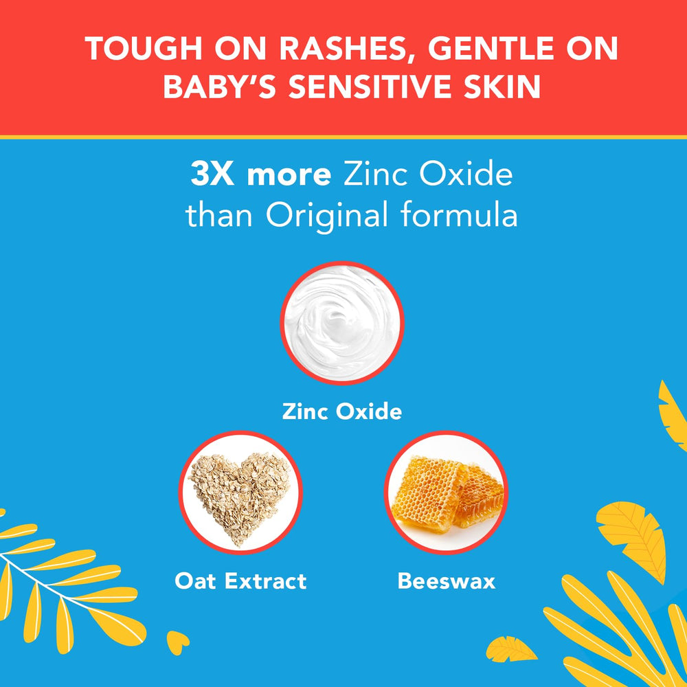Triple Paste 3X Max diaper ointment bedtime application provides moisture protection.