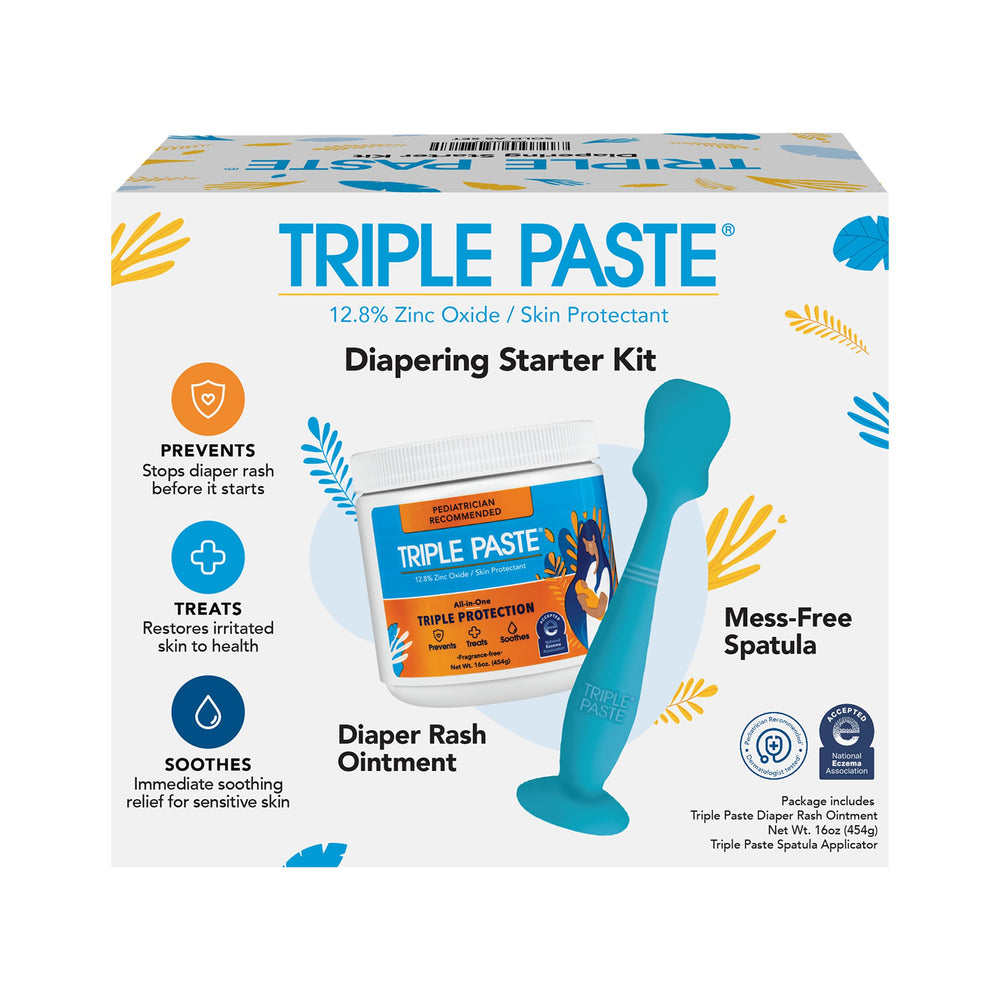 Triple Paste diaper cream bottle close-up for soothing rash relief