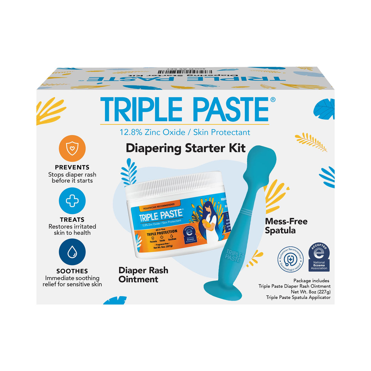 Triple Paste diaper cream ointment tube for easy, mess-free diaper care.