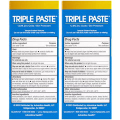 Triple Paste zinc oxide barrier-cream application on baby skin soothes irritation