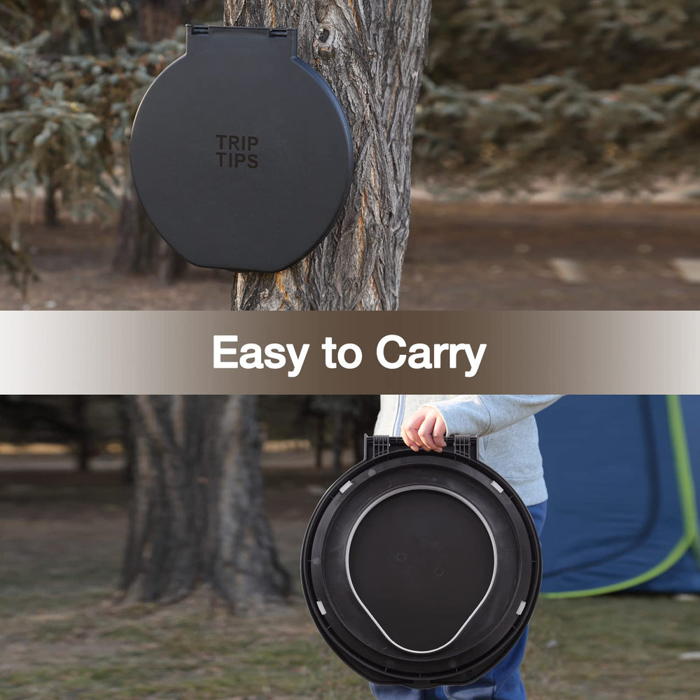 TRIPTIPS back grip grooves aid carrying and hanging on gear.