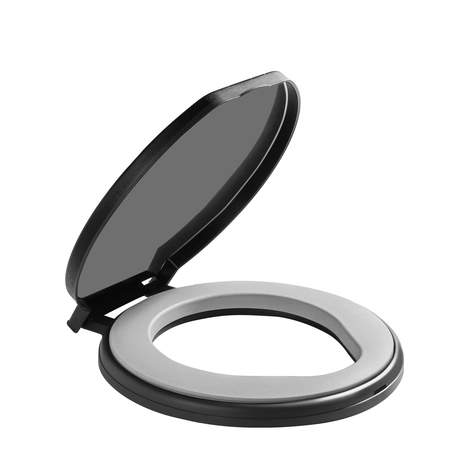 TRIPTIPS bucket toilet seat with soft cushion for comfortable seating anywhere.