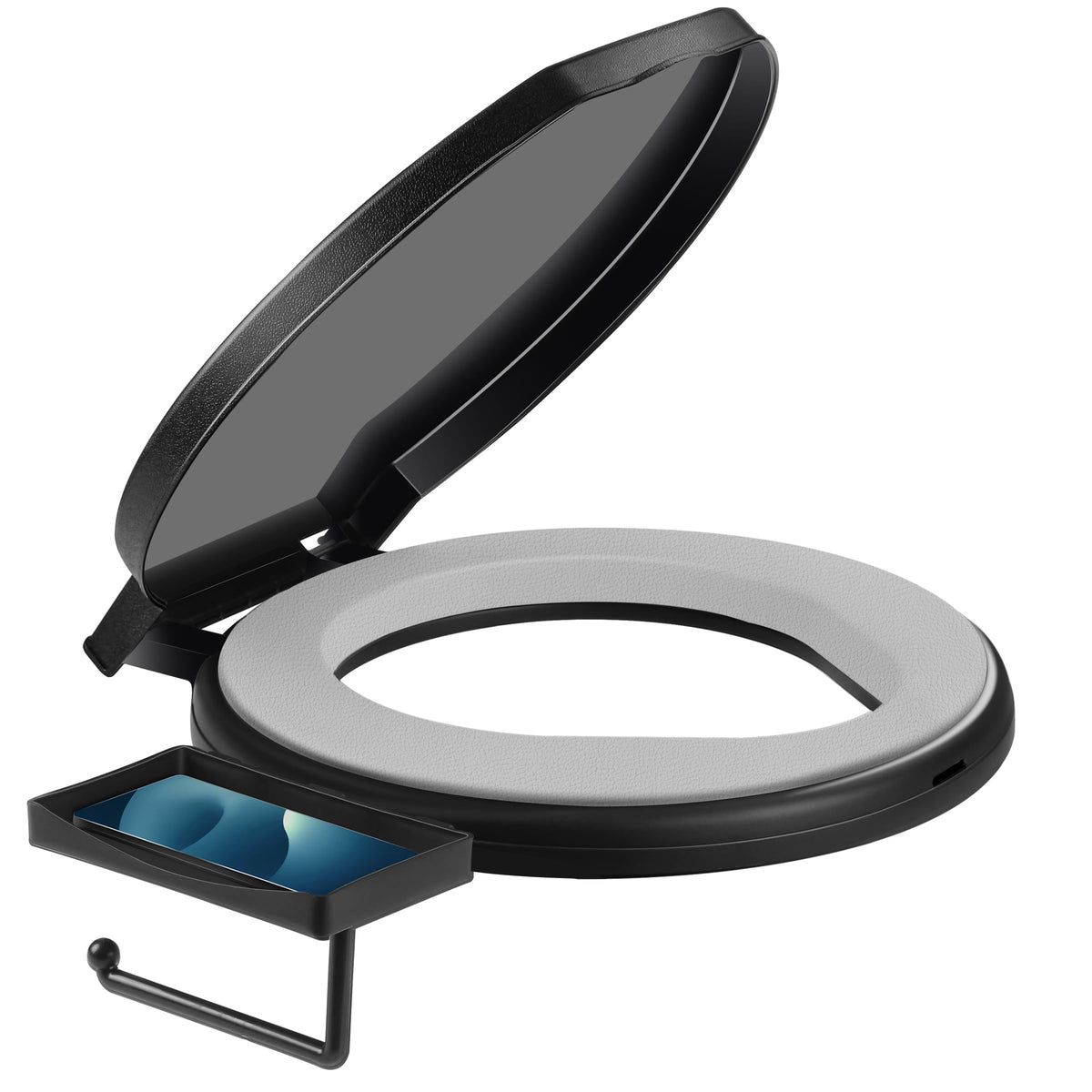 TRIPTIPS cushioned-seat enhances outdoor comfort on the portable toilet.