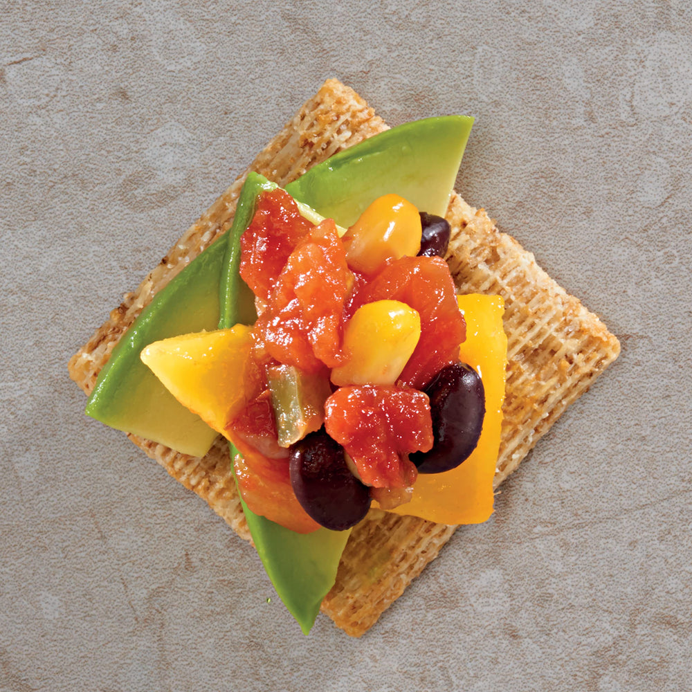 Triscuit Organic Original crumbs on a plate, versatile for appetizers