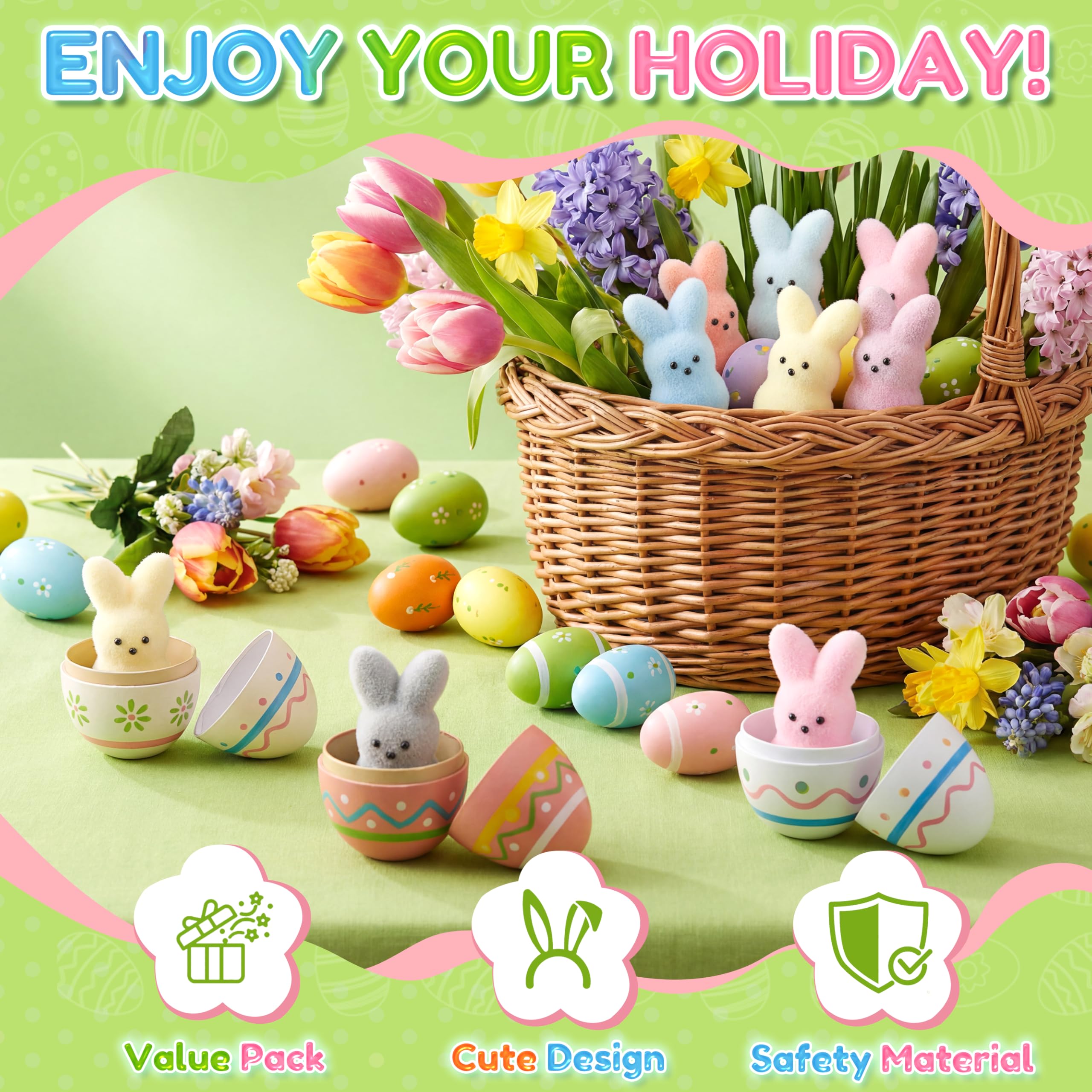 Trivolusia Easter bunny decor adds a charming keepsake to gifts.