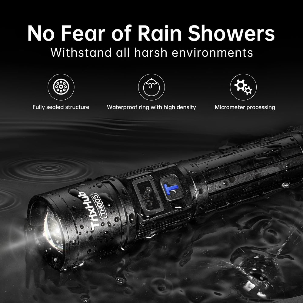 TrixHub durable and water-resistant flashlight for home, camping, and emergencies.