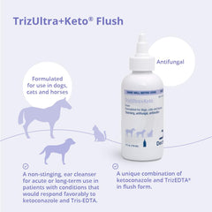 TrizULTRA + Keto flush horse ear care suitable for larger pets.