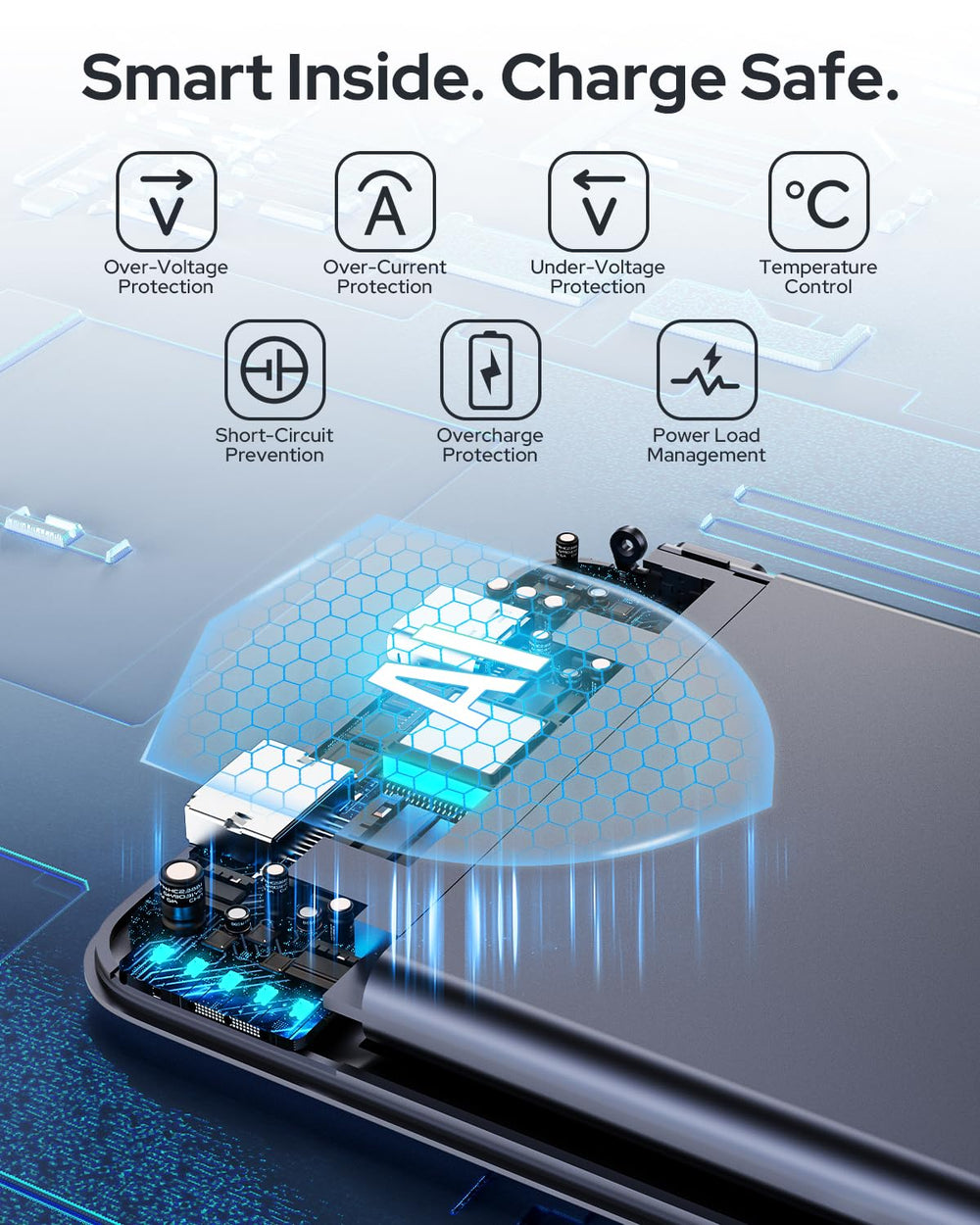 TRKOY W5 protects devices with intelligent cooling and overload safeguards.