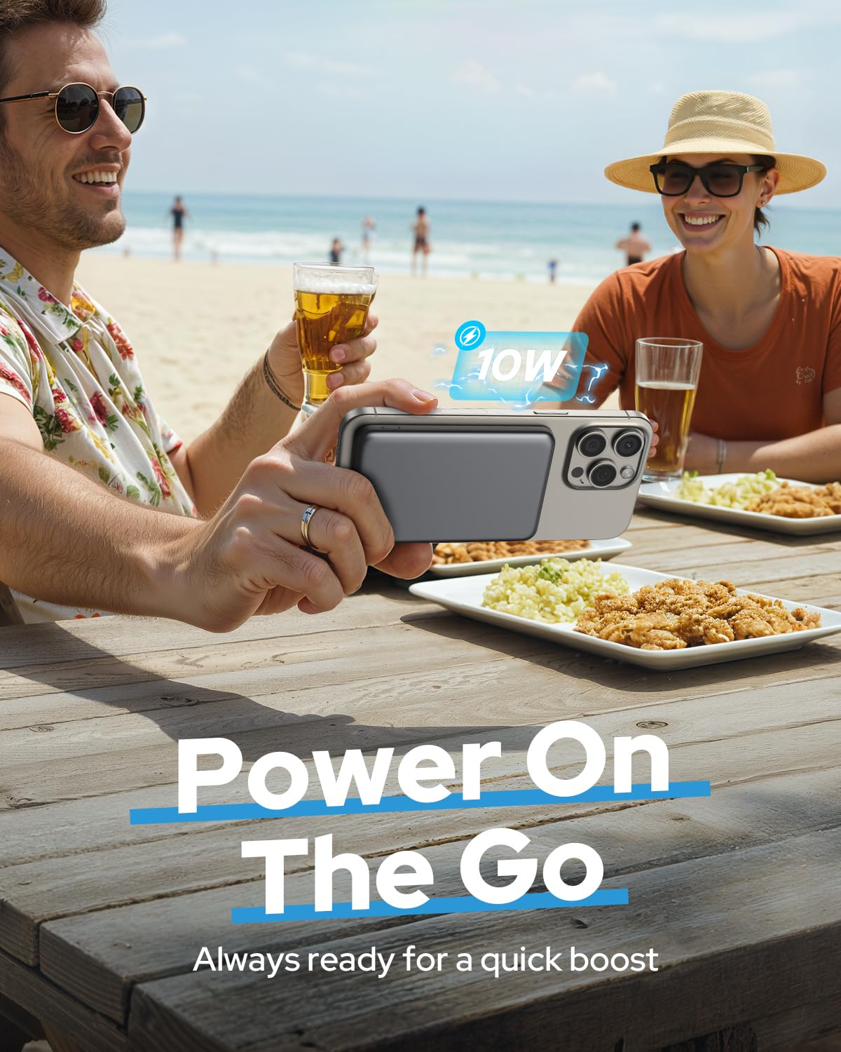 TRKOY W5 travel-ready design keeps cables tidy and charging simple.